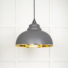 Smooth Brass Harborne Pendant in Bluff | From The Anvil - Harborne - From The Anvil - Yester Home