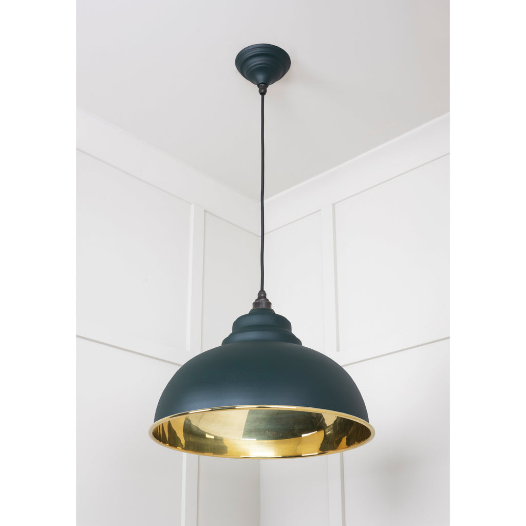 Smooth Brass Harborne Pendant in Dingle | From The Anvil-Harborne-Yester Home