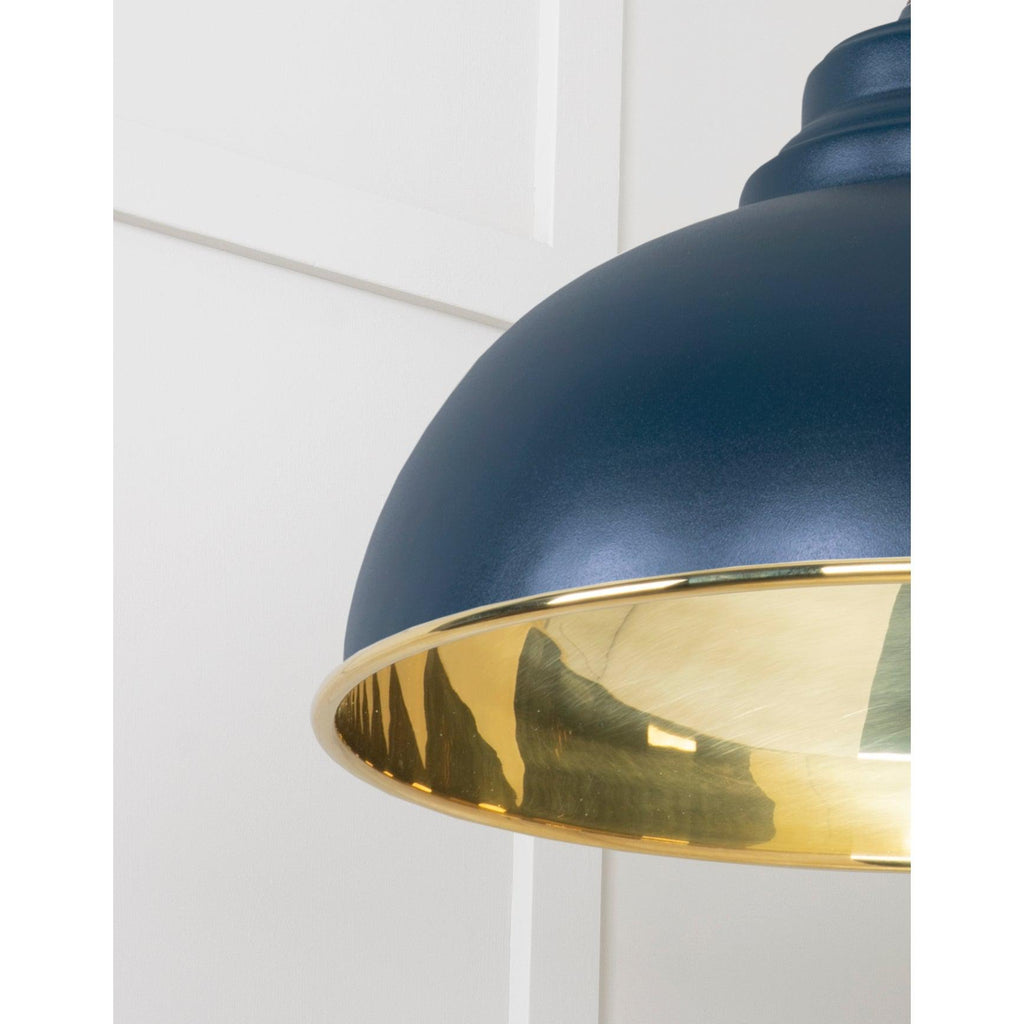 Smooth Brass Harborne Pendant in Dusk | From The Anvil
