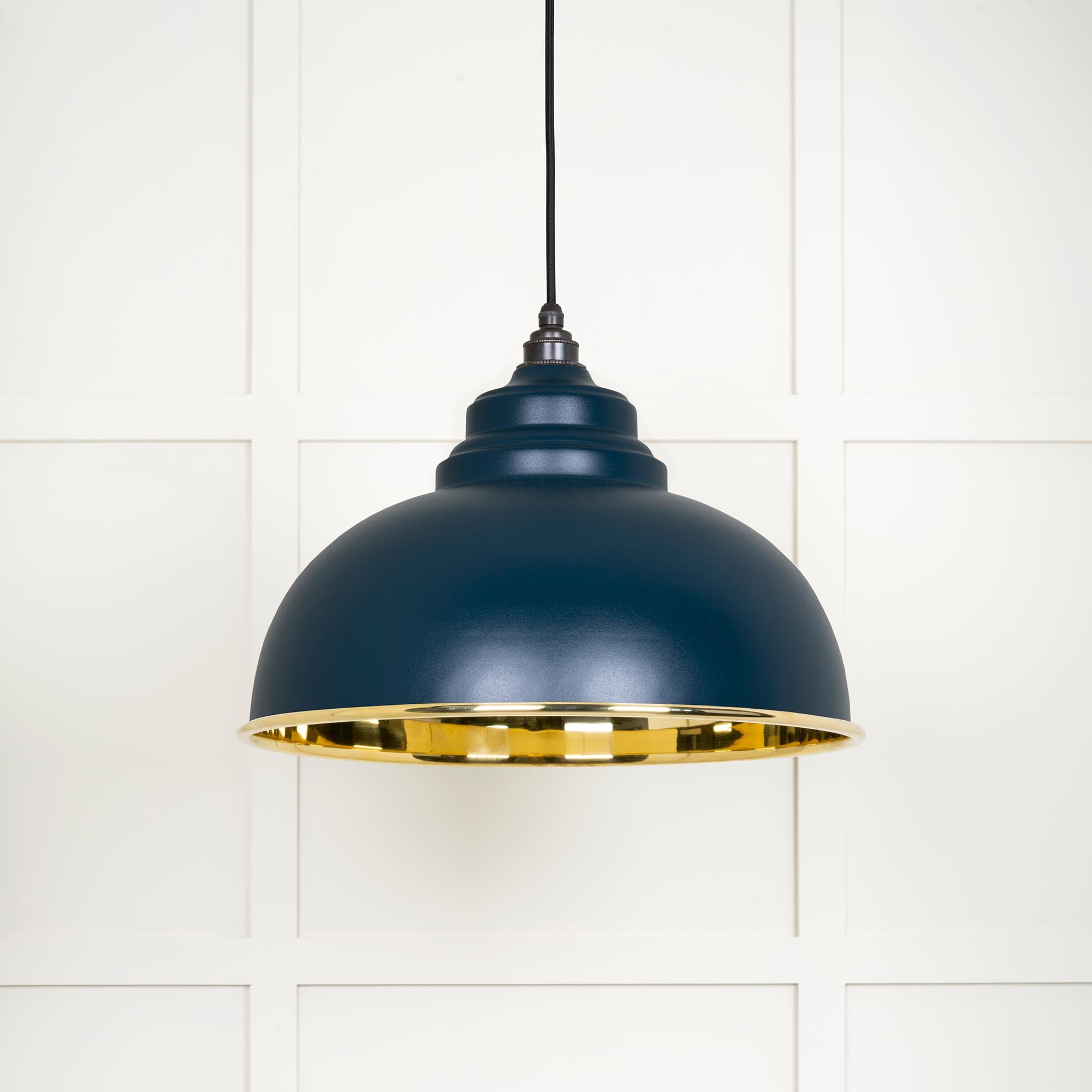 Smooth Brass Harborne Pendant in Dusk | From The Anvil - Harborne - From The Anvil - Yester Home