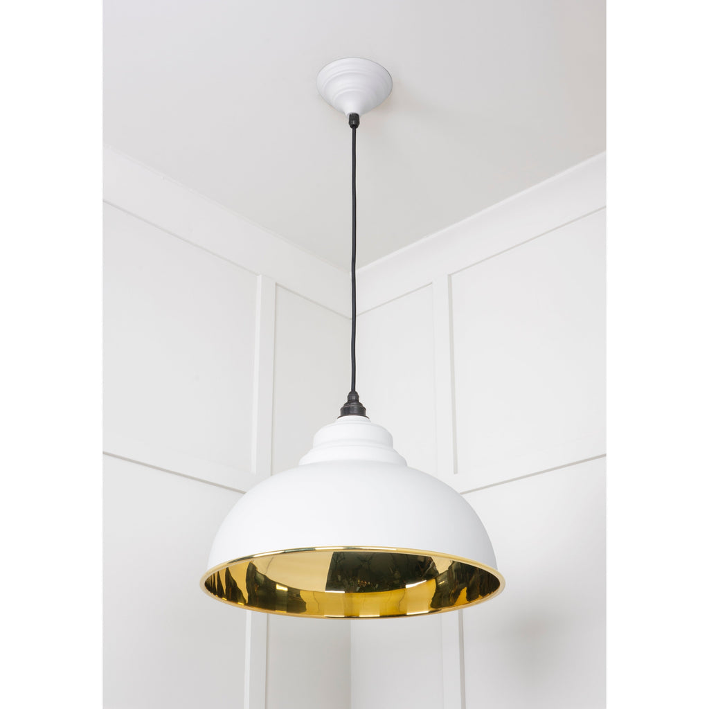 Smooth Brass Harborne Pendant in Flock | From The Anvil
