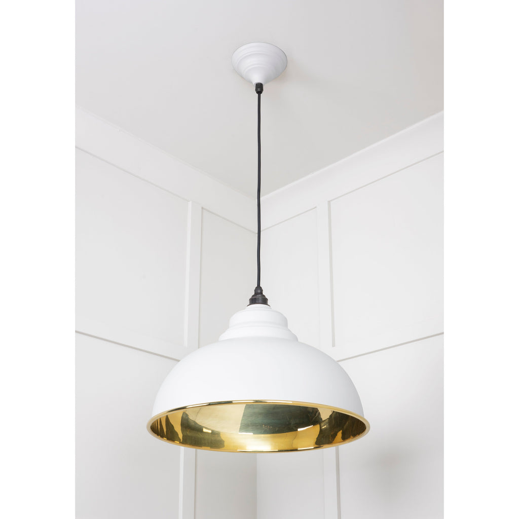 Smooth Brass Harborne Pendant in Flock | From The Anvil