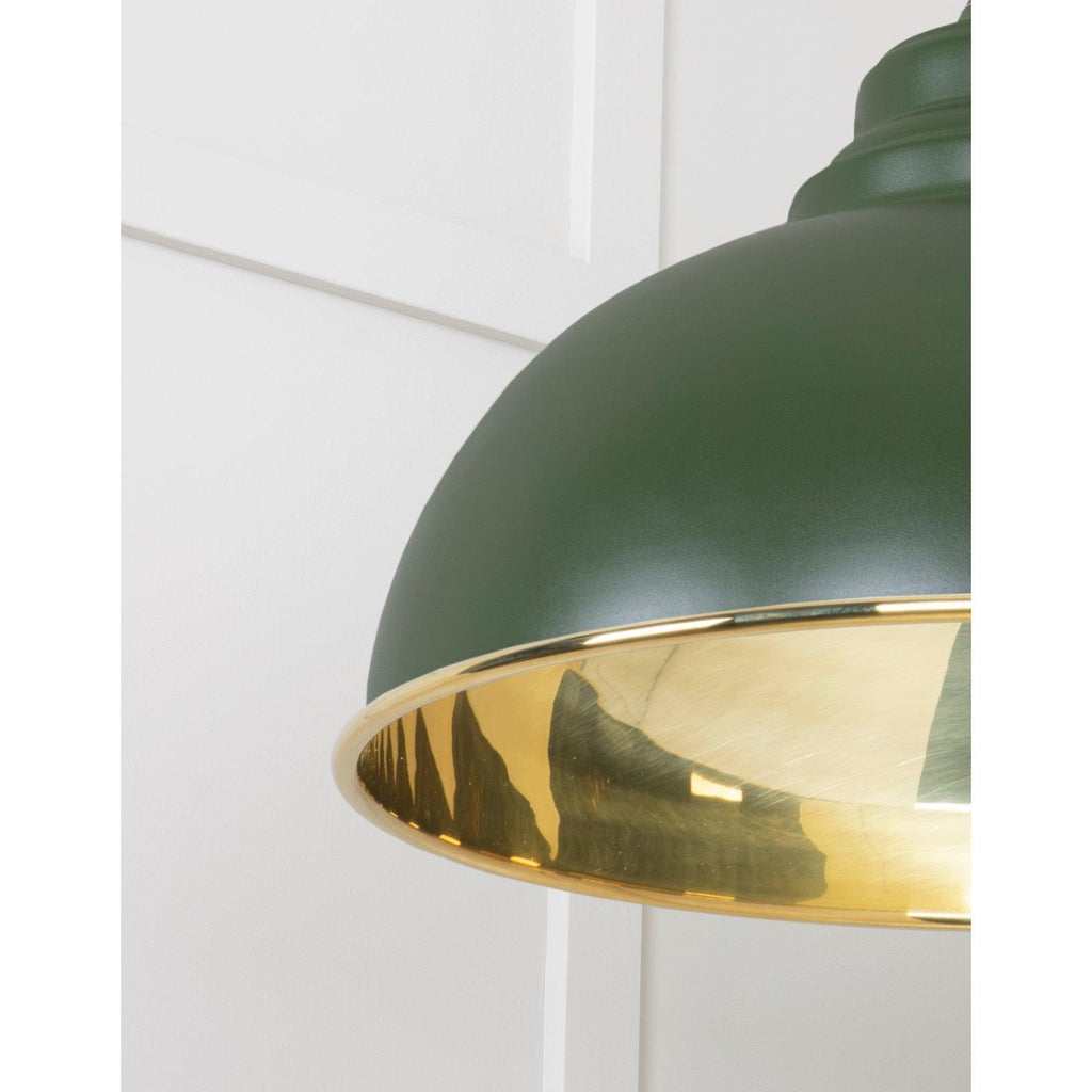 Smooth Brass Harborne Pendant in Heath | From The Anvil