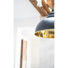 Smooth Brass Harborne Pendant in Slate | From The Anvil-Harborne-Yester Home