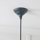 Smooth Brass Harborne Pendant in Soot | From The Anvil-Harborne-Yester Home