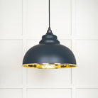 Smooth Brass Harborne Pendant in Soot | From The Anvil - Harborne - From The Anvil - Yester Home