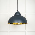 Smooth Brass Harborne Pendant in Soot | From The Anvil - Harborne - From The Anvil - Yester Home