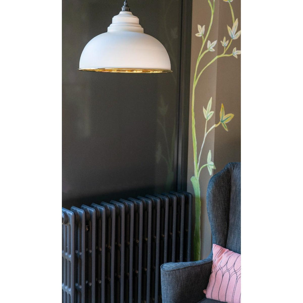 Smooth Brass Harborne Pendant in Teasel | From The Anvil