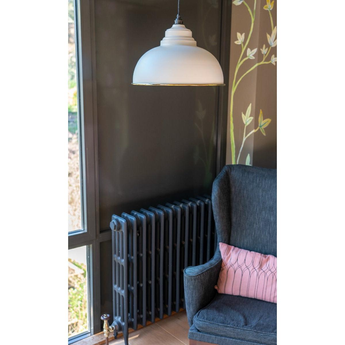 Smooth Brass Harborne Pendant in Teasel | From The Anvil-Harborne-Yester Home