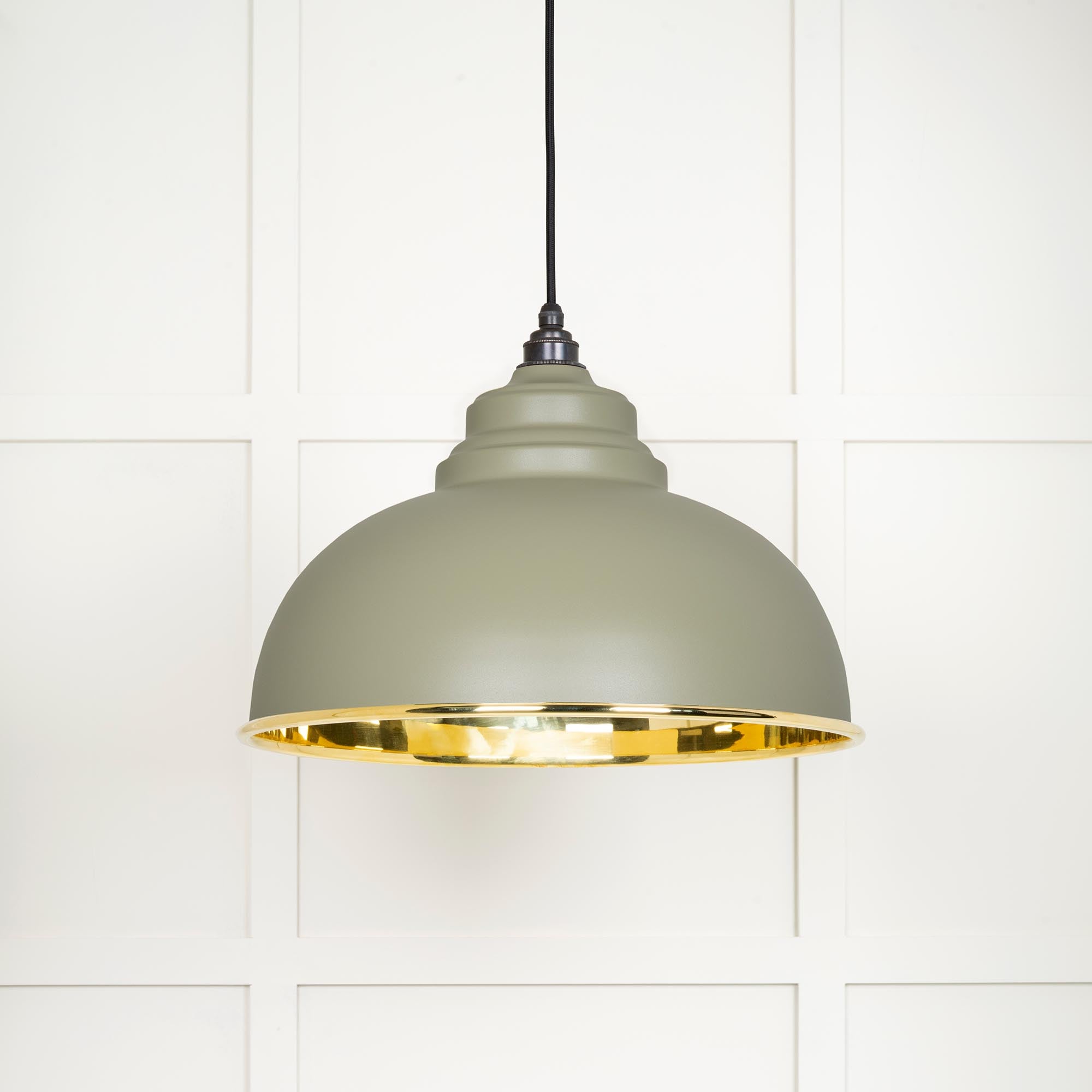 Smooth Brass Harborne Pendant in Tump | From The Anvil - Harborne - From The Anvil - Yester Home