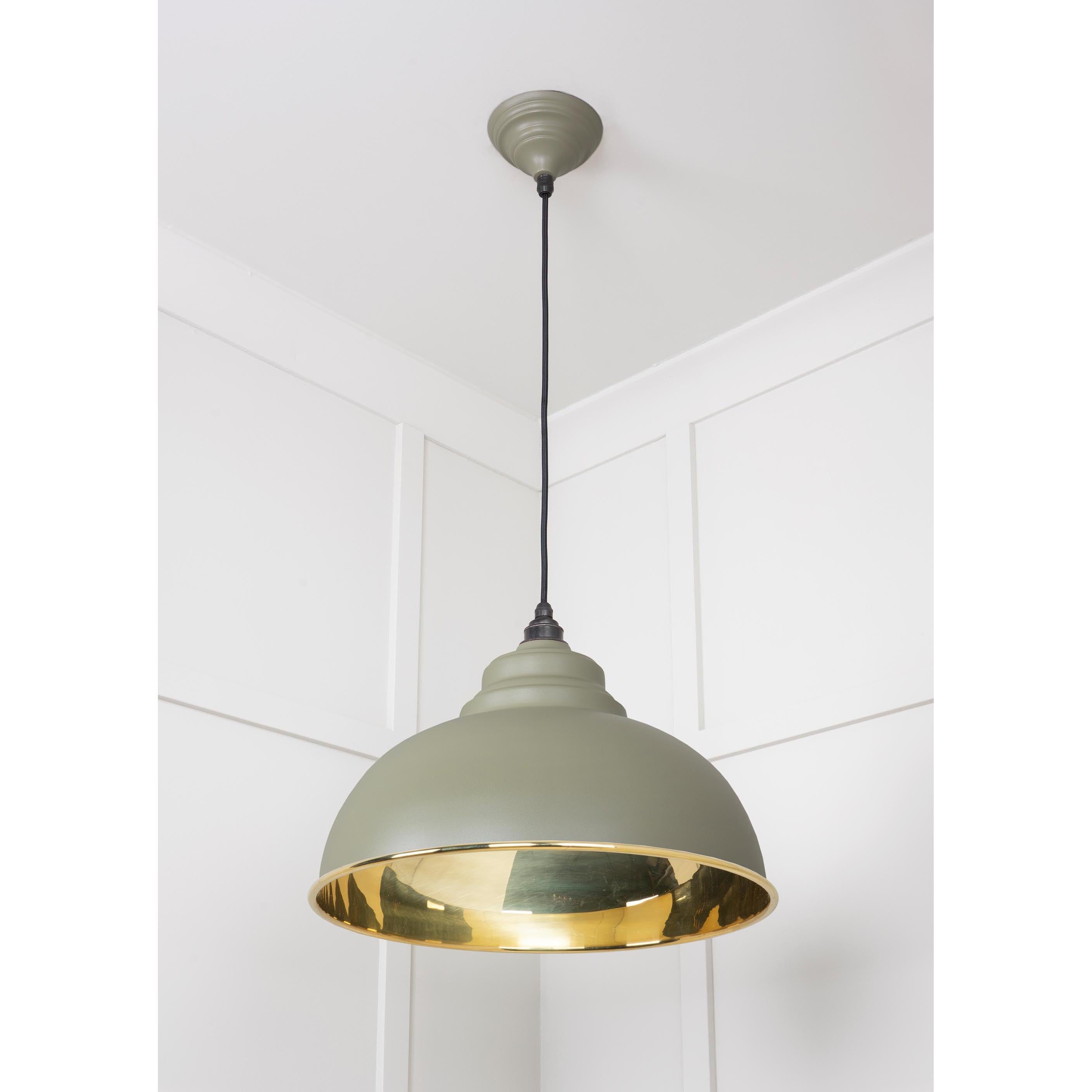 Smooth Brass Harborne Pendant in Tump | From The Anvil - Harborne - From The Anvil - Yester Home