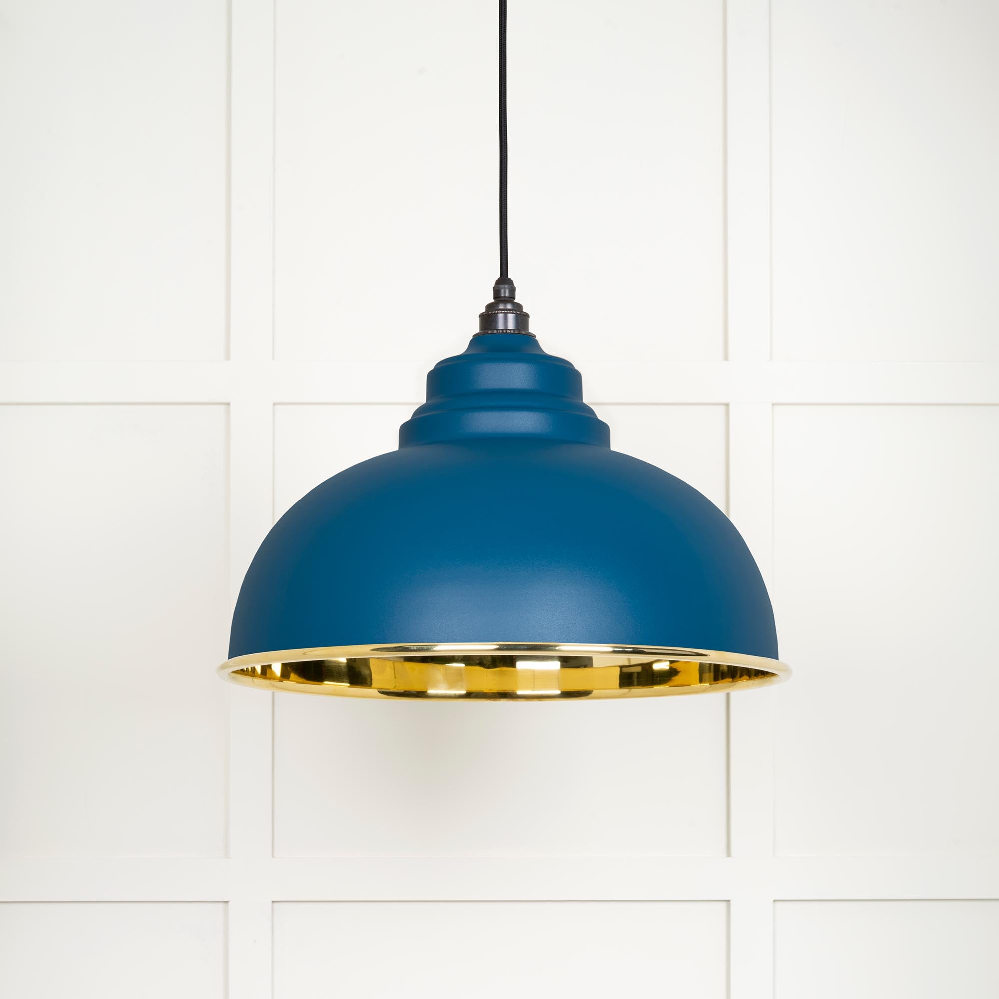 Smooth Brass Harborne Pendant in Upstream | From The Anvil - Harborne - From The Anvil - Yester Home