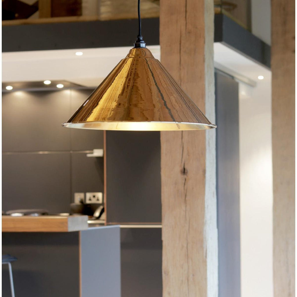 Smooth Brass Hockley Pendant | From The Anvil-Hockley-Yester Home