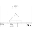 Smooth Brass Hockley Pendant | From The Anvil-Hockley-Yester Home
