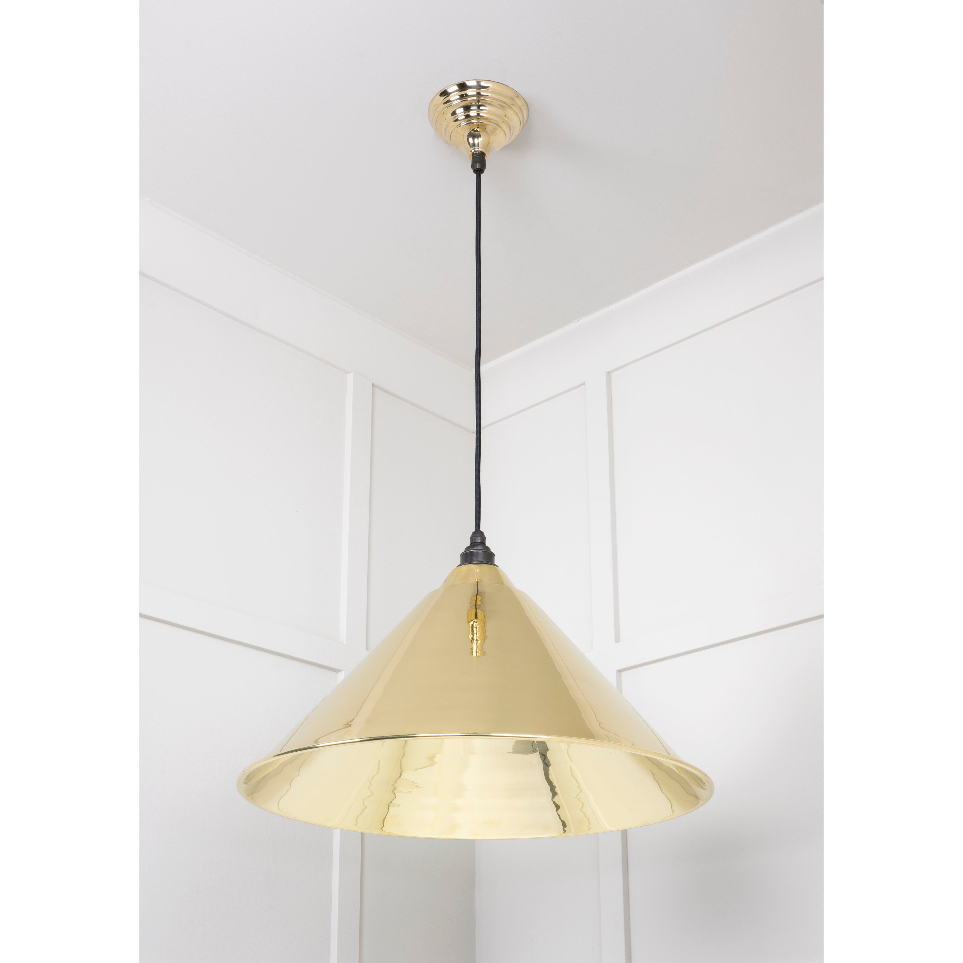 Smooth Brass Hockley Pendant | From The Anvil-Hockley-Yester Home