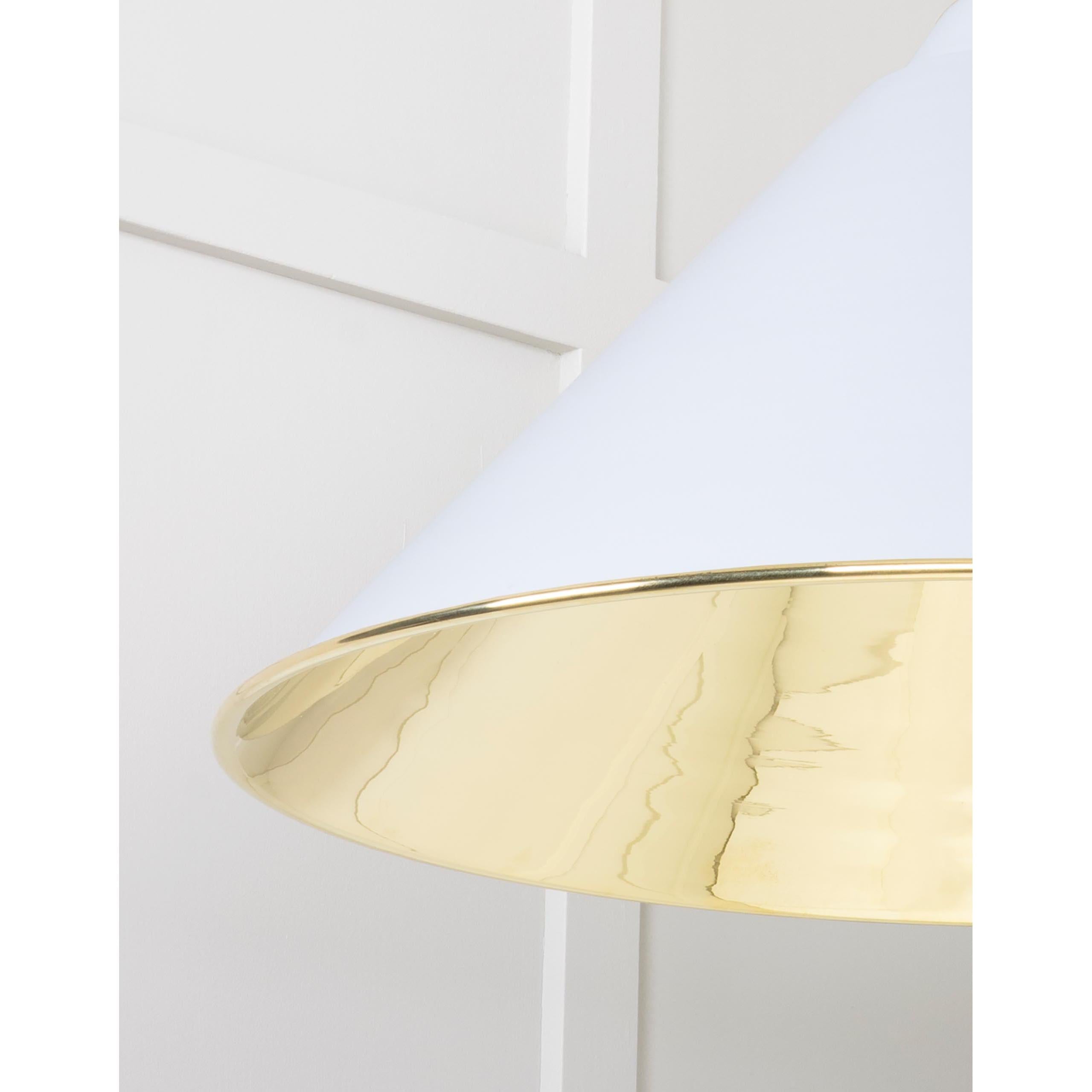 Smooth Brass Hockley Pendant in Birch | From The Anvil - Hockley - From The Anvil - Yester Home