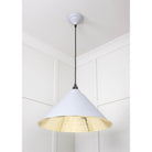 Smooth Brass Hockley Pendant in Birch | From The Anvil - Hockley - From The Anvil - Yester Home