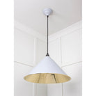 Smooth Brass Hockley Pendant in Birch | From The Anvil - Hockley - From The Anvil - Yester Home
