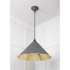 Smooth Brass Hockley Pendant in Bluff | From The Anvil - Hockley - From The Anvil - Yester Home