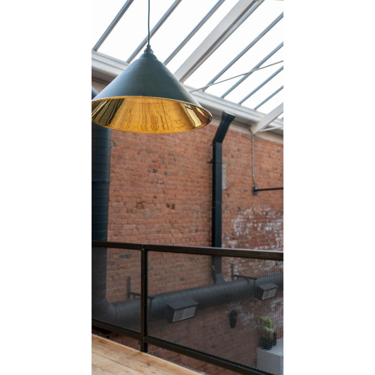 Smooth Brass Hockley Pendant in Dingle | From The Anvil-Hockley-Yester Home