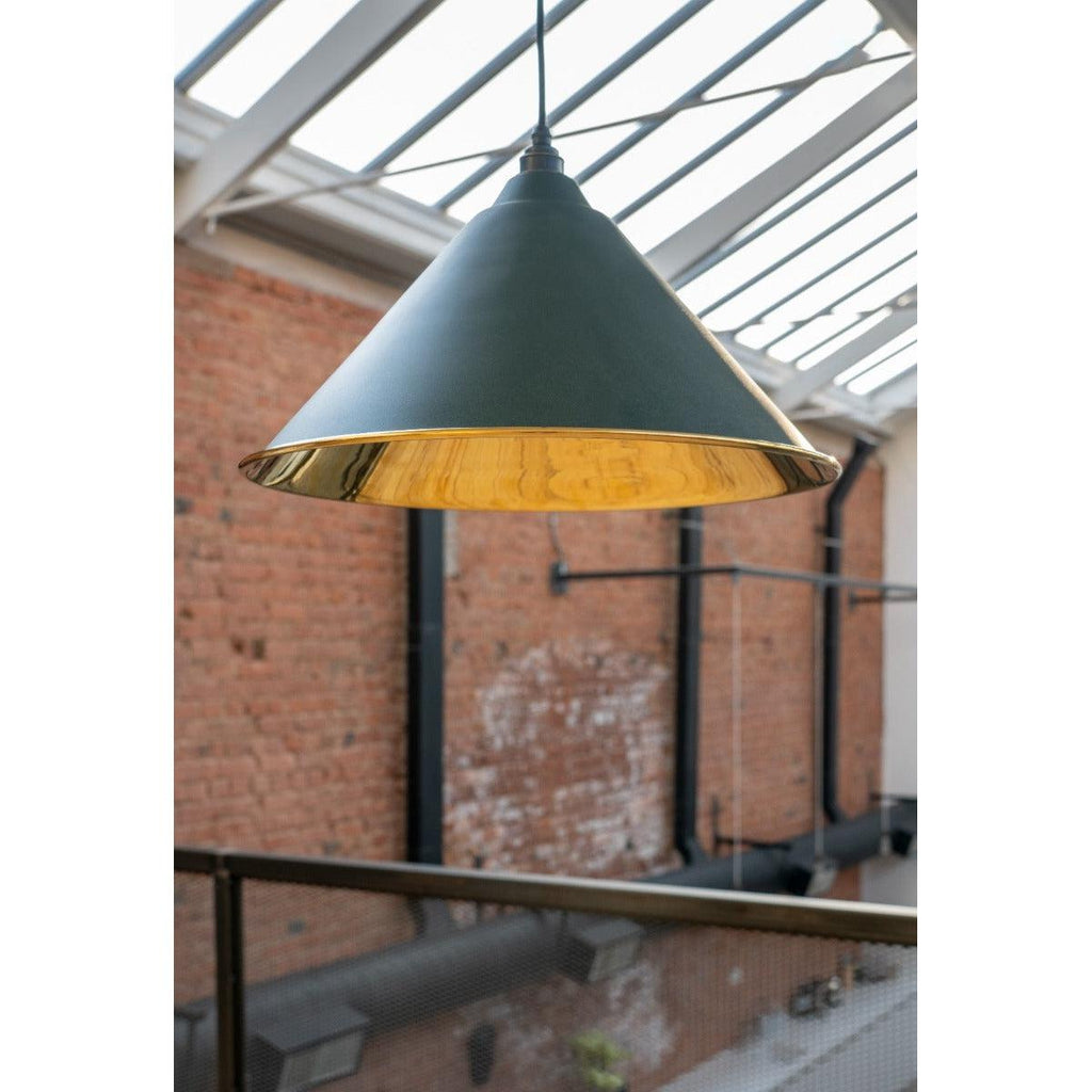 Smooth Brass Hockley Pendant in Dingle | From The Anvil-Hockley-Yester Home