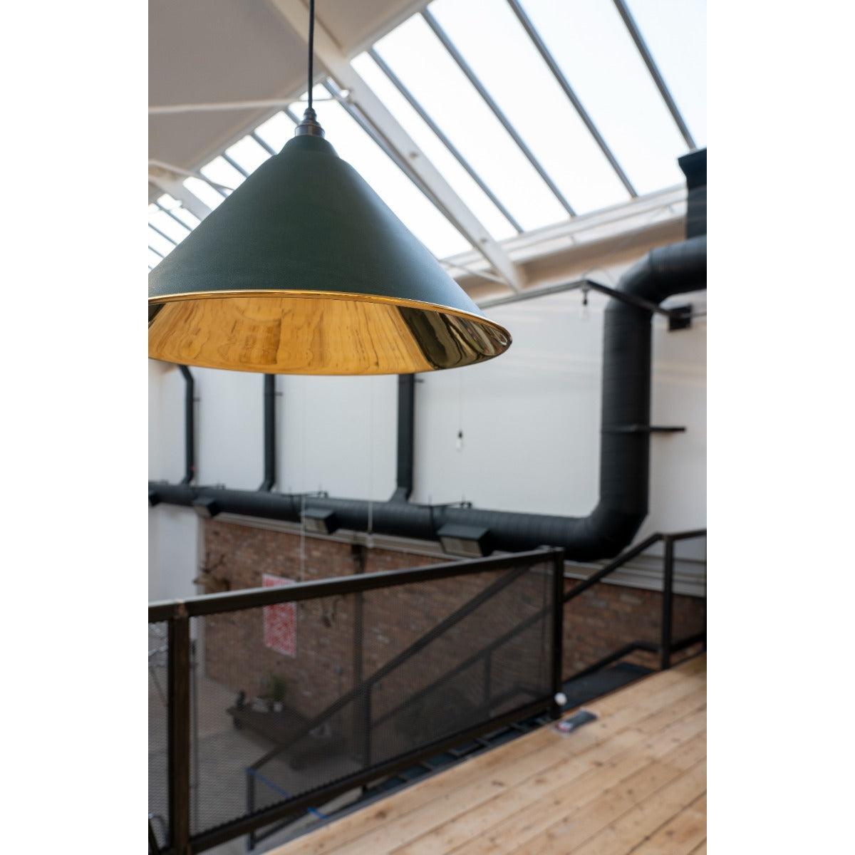 Smooth Brass Hockley Pendant in Dingle | From The Anvil-Hockley-Yester Home