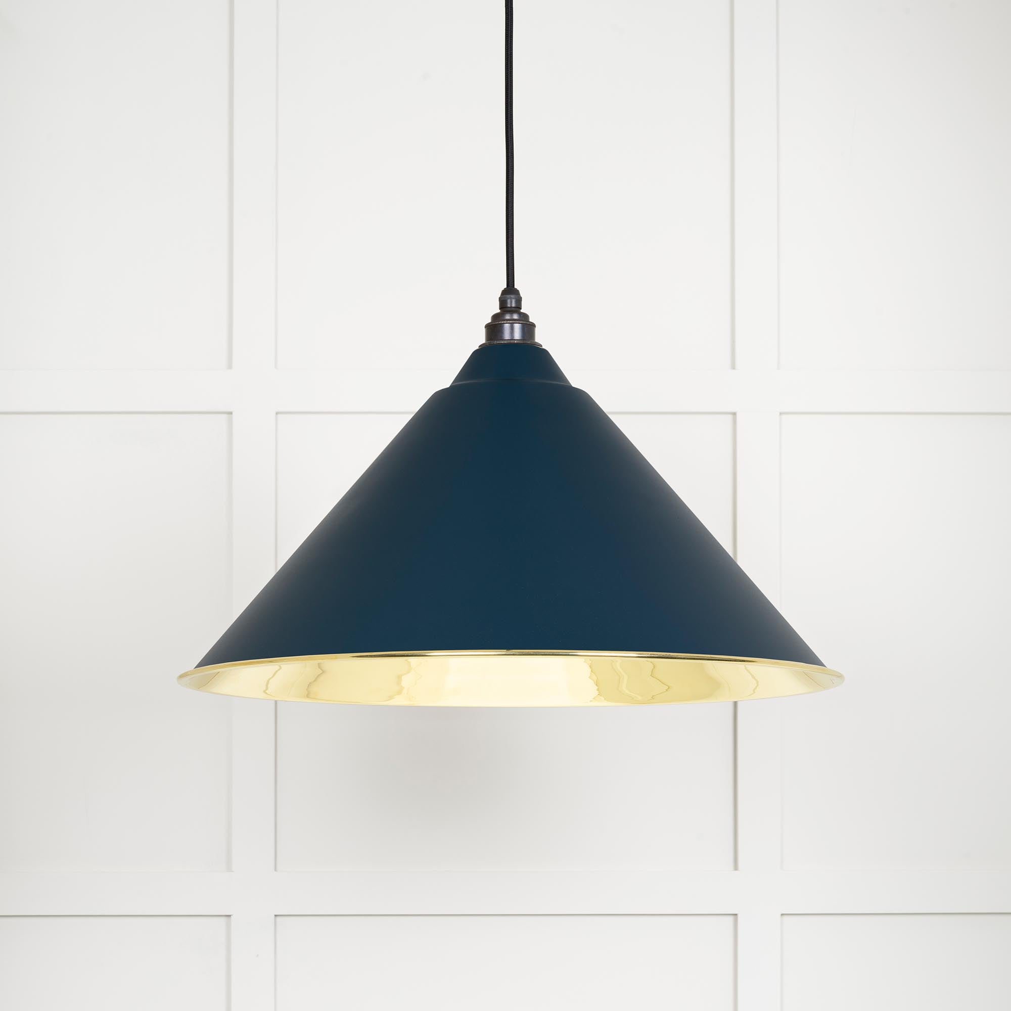Smooth Brass Hockley Pendant in Dusk | From The Anvil - Hockley - From The Anvil - Yester Home