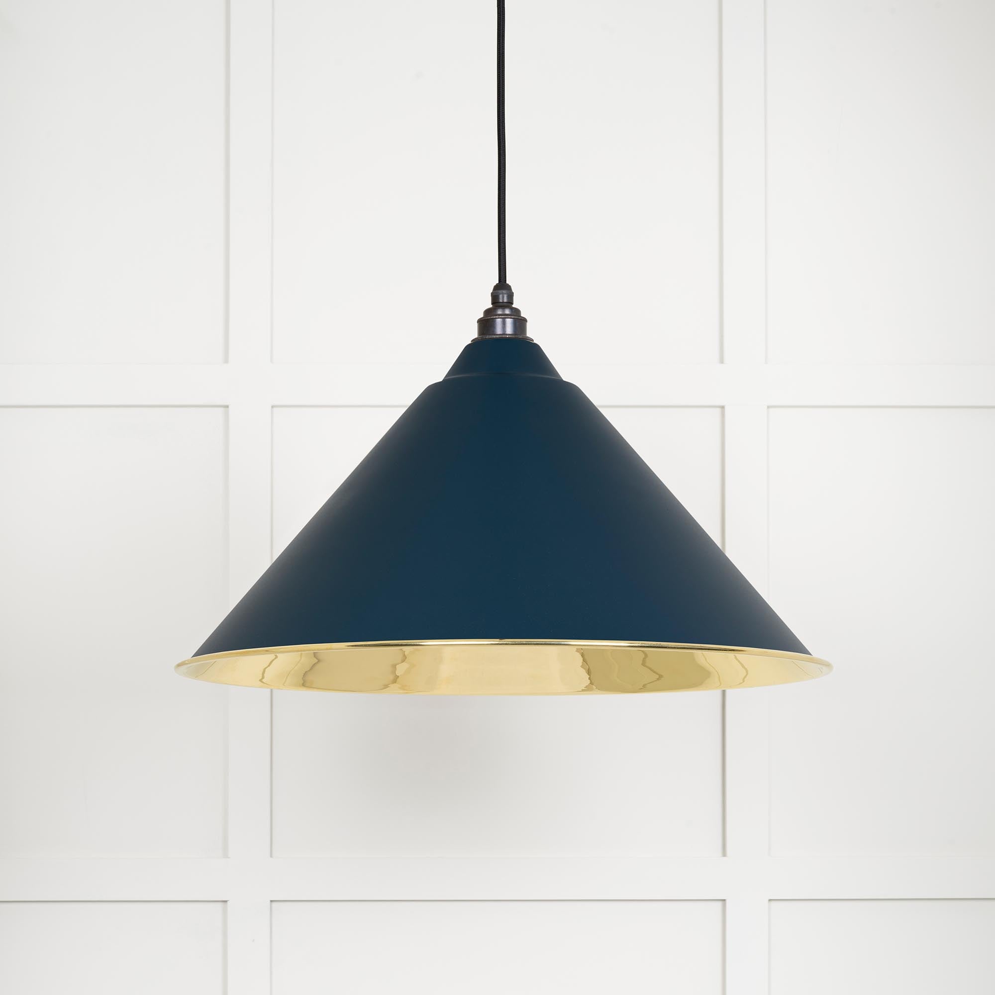 Smooth Brass Hockley Pendant in Dusk | From The Anvil - Hockley - From The Anvil - Yester Home