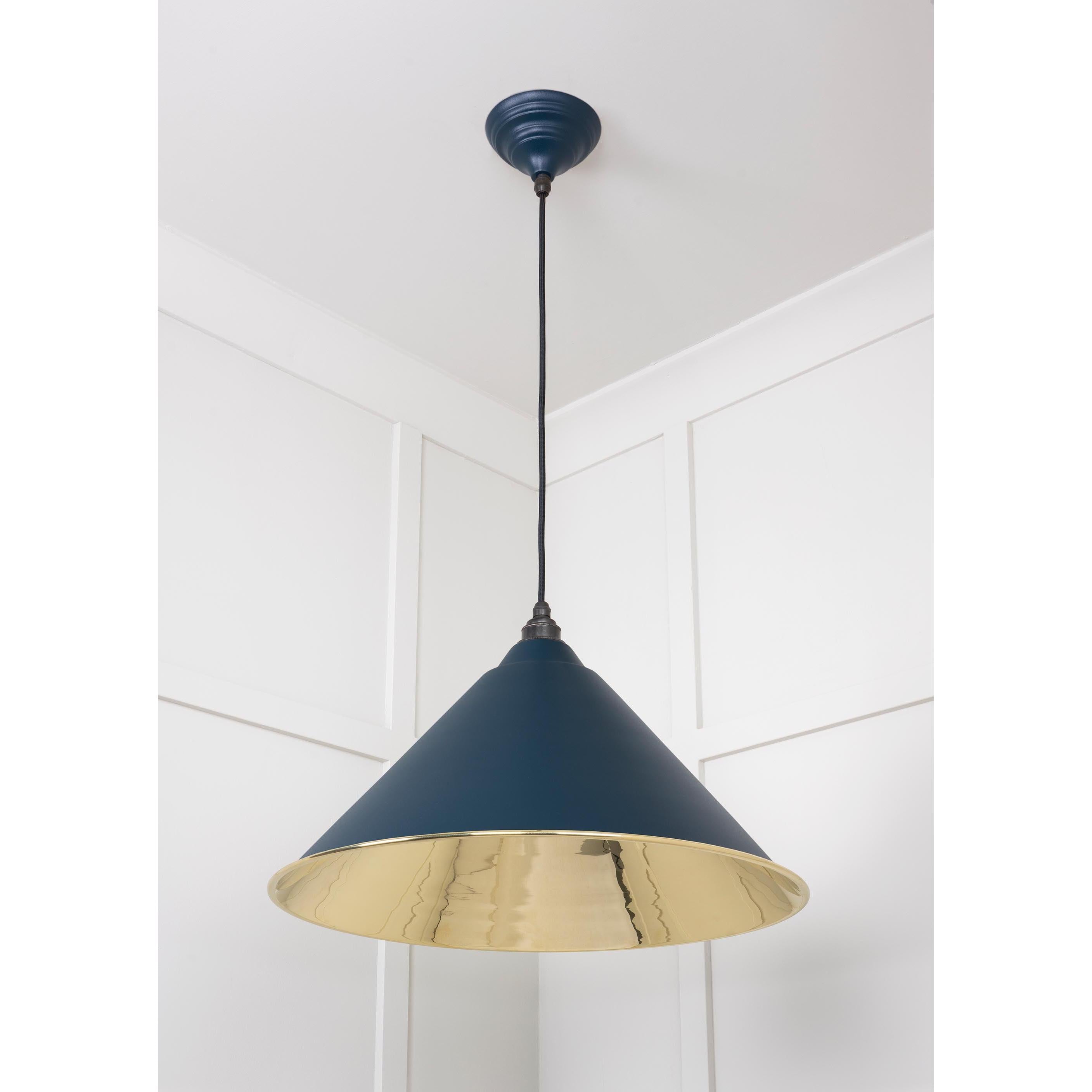 Smooth Brass Hockley Pendant in Dusk | From The Anvil - Hockley - From The Anvil - Yester Home