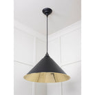 Smooth Brass Hockley Pendant in Elan Black | From The Anvil-Hockley-Yester Home