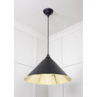 Smooth Brass Hockley Pendant in Elan Black | From The Anvil - Hockley - From The Anvil - Yester Home