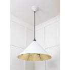 Smooth Brass Hockley Pendant in Flock | From The Anvil-Hockley-Yester Home