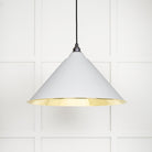 Smooth Brass Hockley Pendant in Flock | From The Anvil - Hockley - From The Anvil - Yester Home