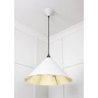 Smooth Brass Hockley Pendant in Flock | From The Anvil - Hockley - From The Anvil - Yester Home
