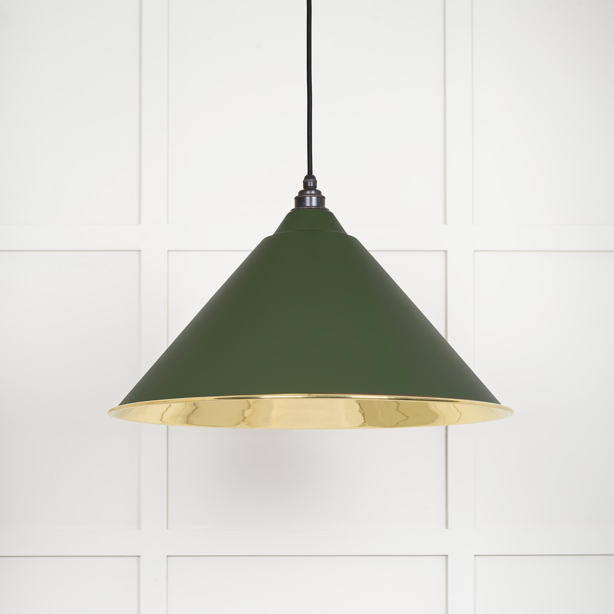 Smooth Brass Hockley Pendant in Heath | From The Anvil - Hockley - From The Anvil - Yester Home