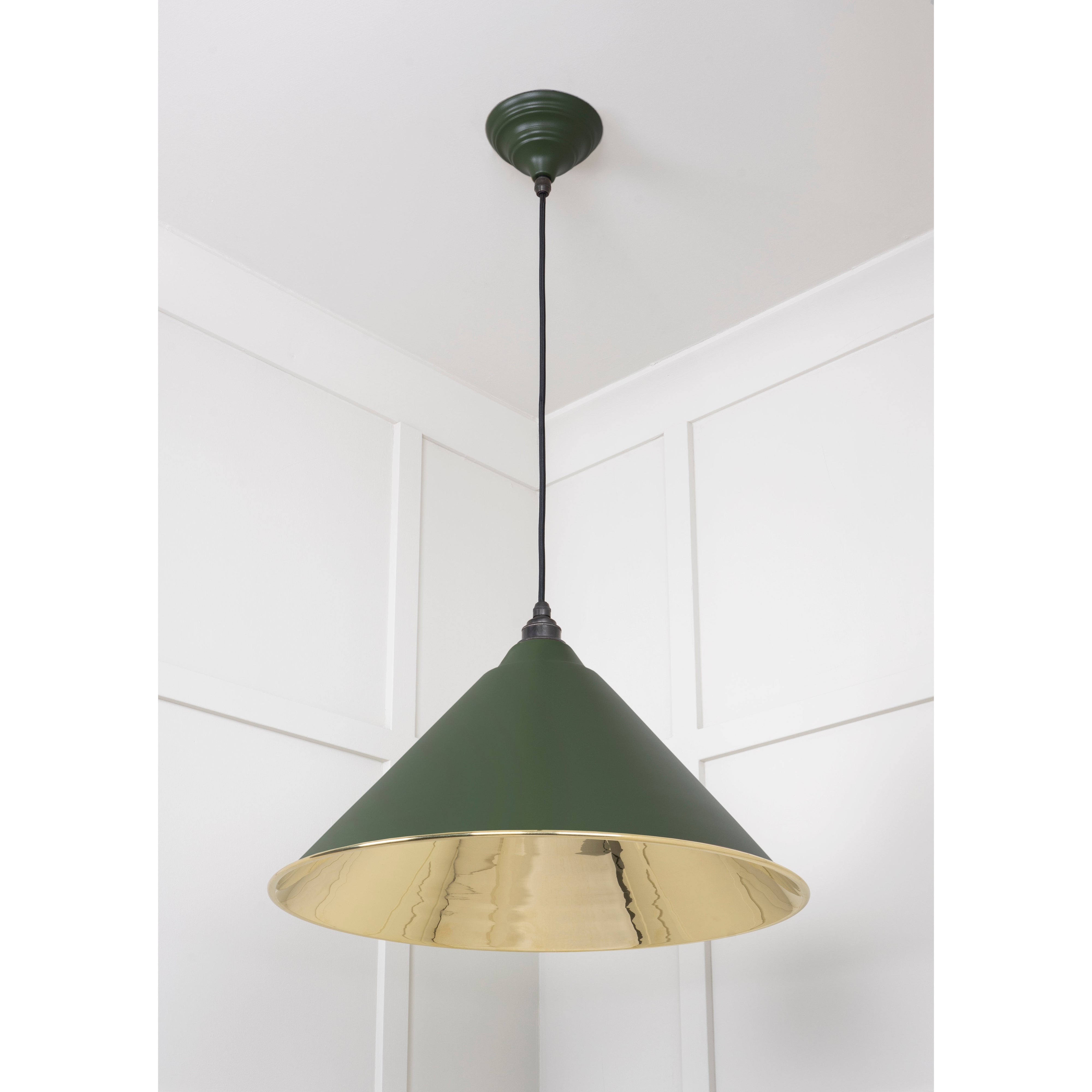 Smooth Brass Hockley Pendant in Heath | From The Anvil-Hockley-Yester Home