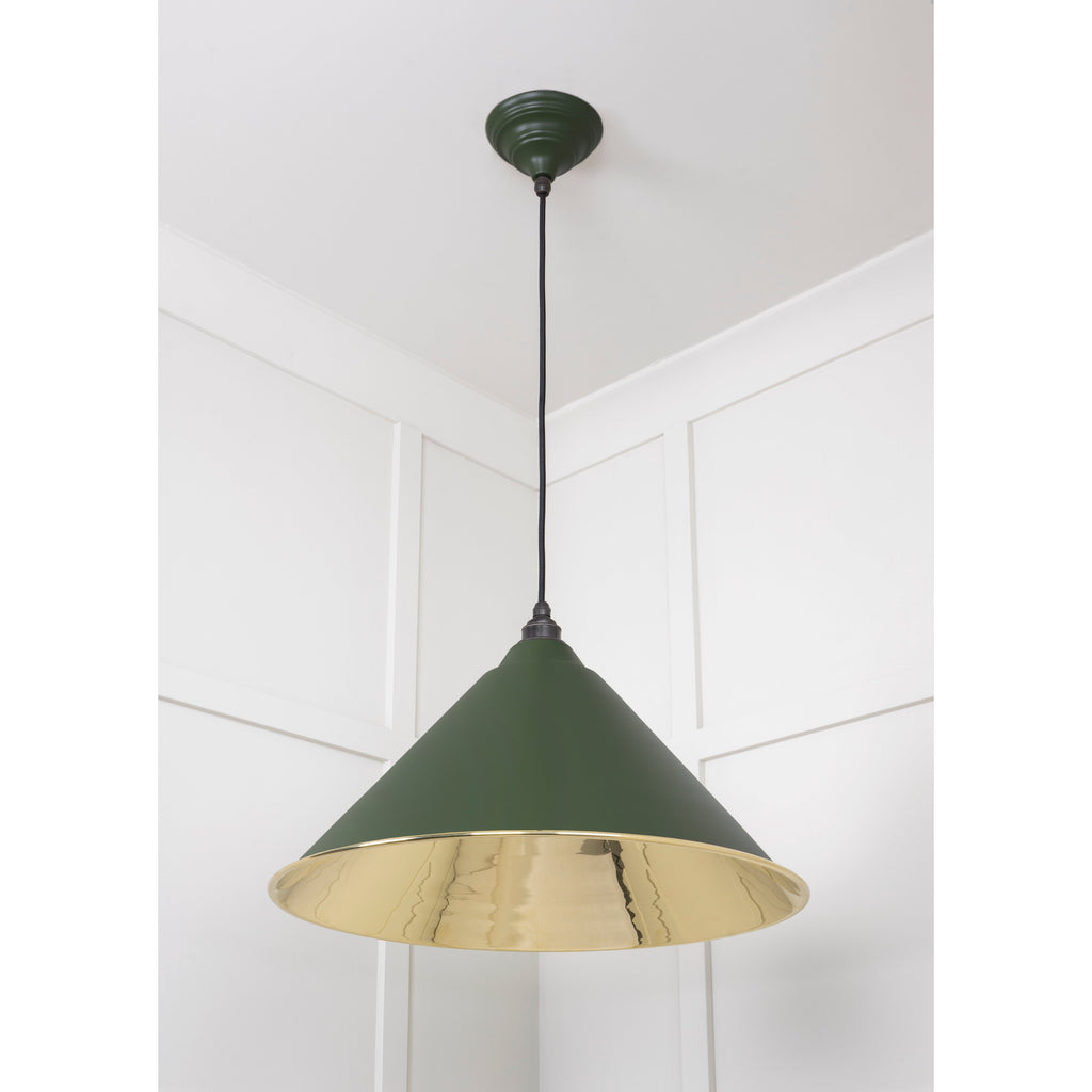 Smooth Brass Hockley Pendant in Heath | From The Anvil