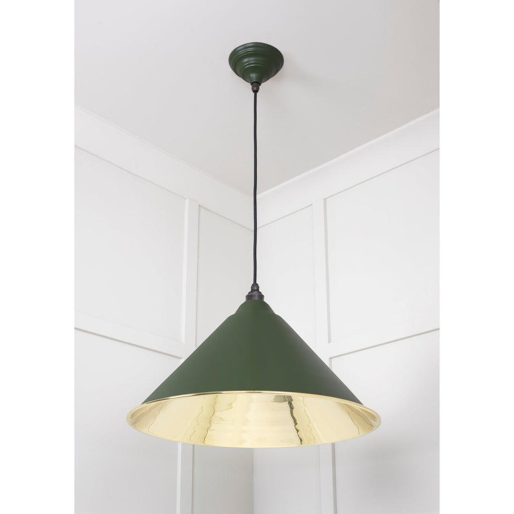 Smooth Brass Hockley Pendant in Heath | From The Anvil