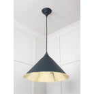 Smooth Brass Hockley Pendant in Soot | From The Anvil - Hockley - From The Anvil - Yester Home