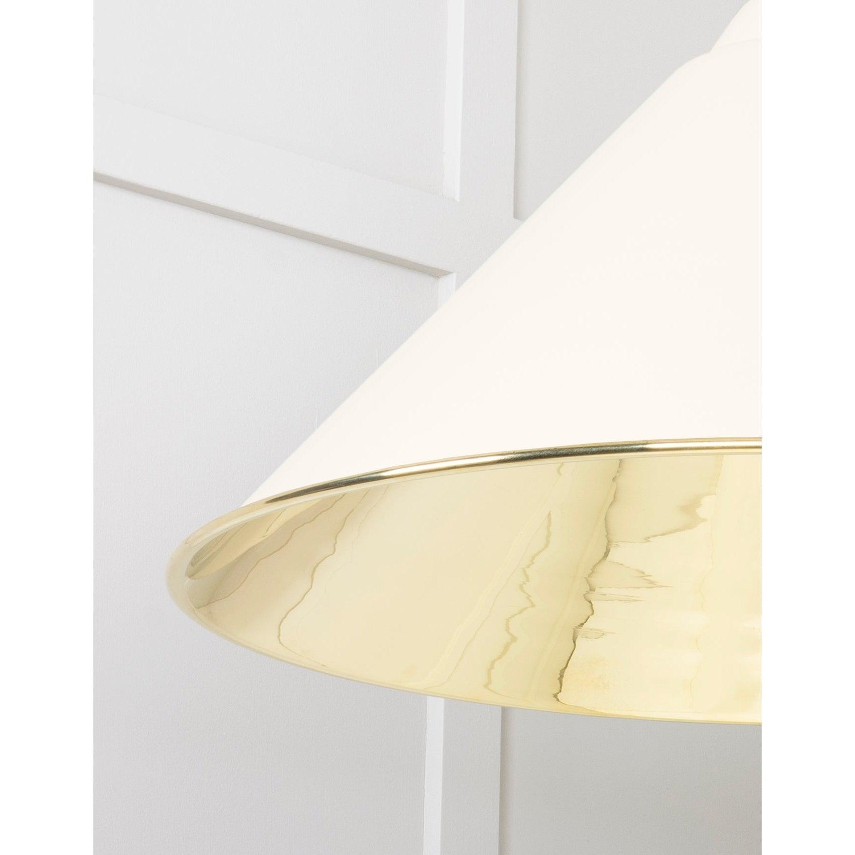 Smooth Brass Hockley Pendant in Teasel | From The Anvil-Hockley-Yester Home