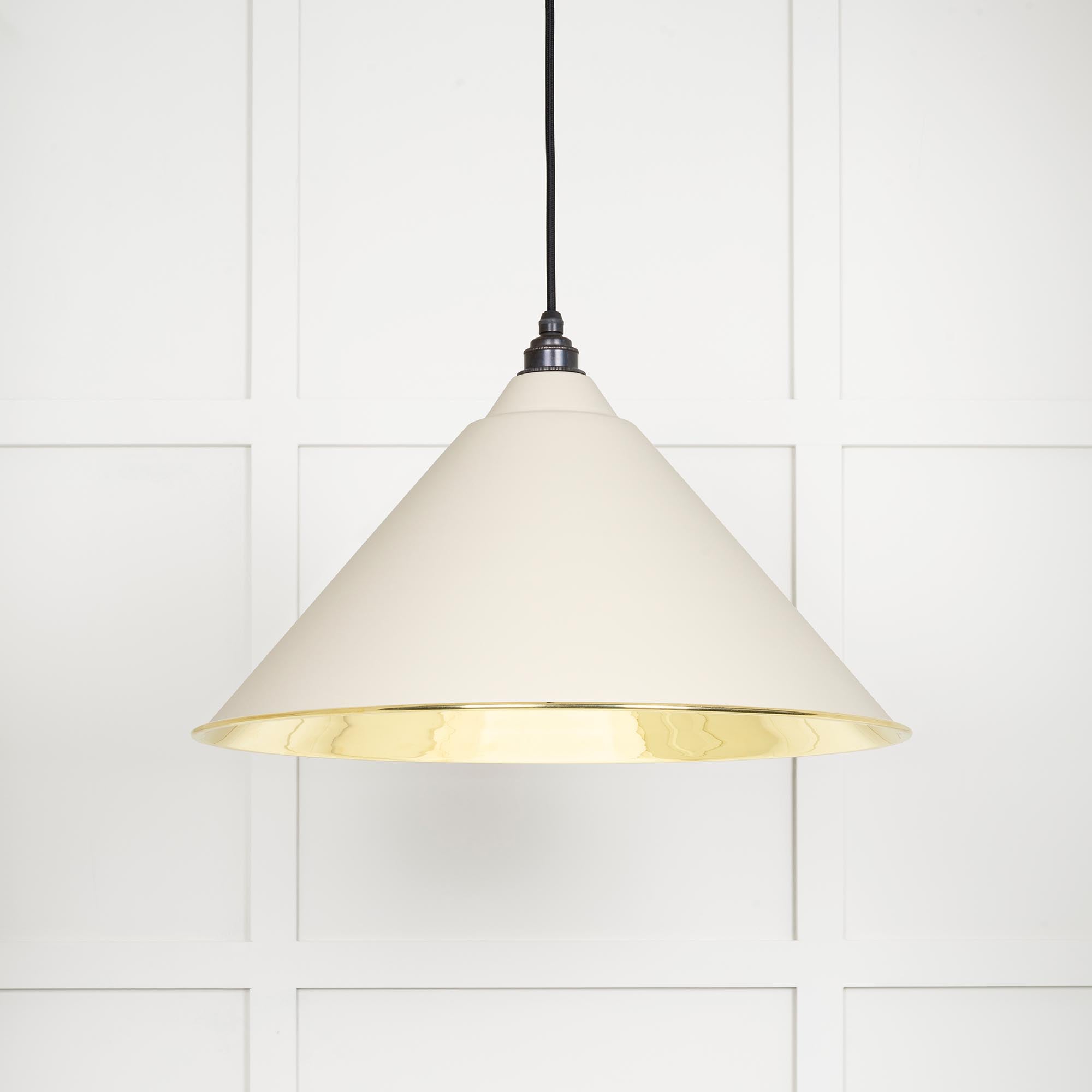 Smooth Brass Hockley Pendant in Teasel | From The Anvil - Hockley - From The Anvil - Yester Home