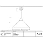 Smooth Brass Hockley Pendant in Tump | From The Anvil - Hockley - From The Anvil - Yester Home