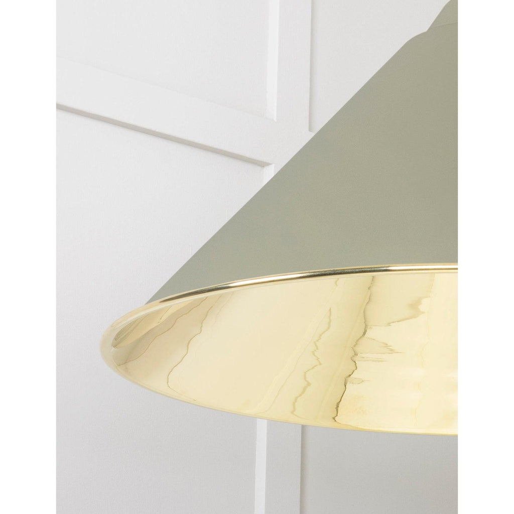 Smooth Brass Hockley Pendant in Tump | From The Anvil