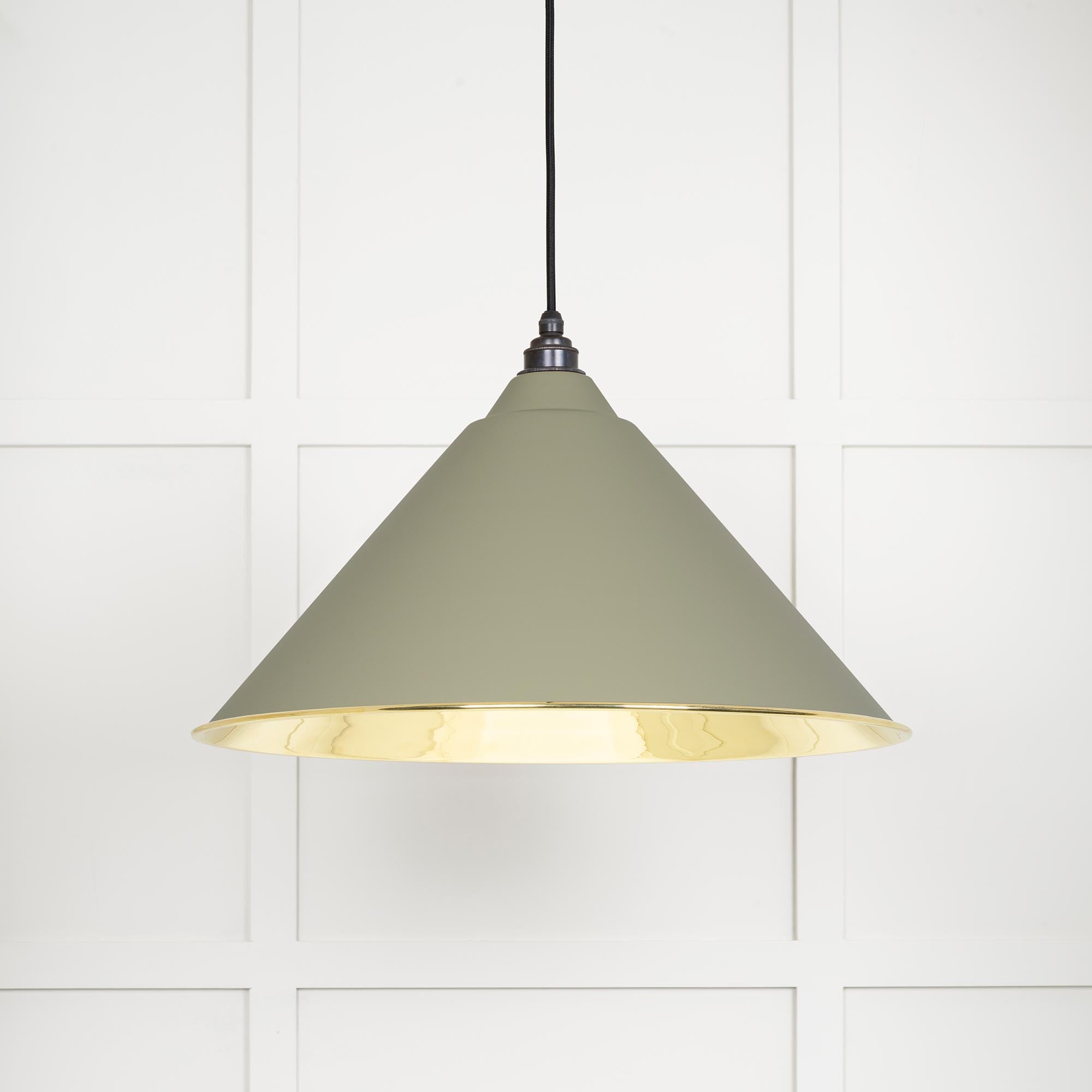 Smooth Brass Hockley Pendant in Tump | From The Anvil - Hockley - From The Anvil - Yester Home