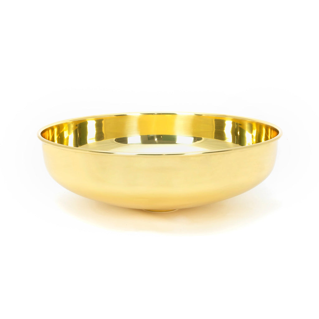 Smooth Brass Round Sink | From The Anvil