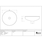 Smooth Brass Round Sink | From The Anvil-Sinks-Yester Home