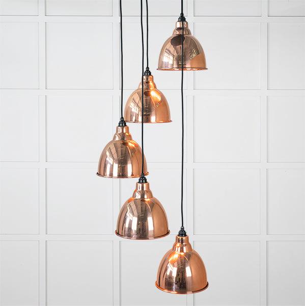Smooth Copper Brindley Cluster Pendant | From The Anvil-Cluster Pendants-Yester Home