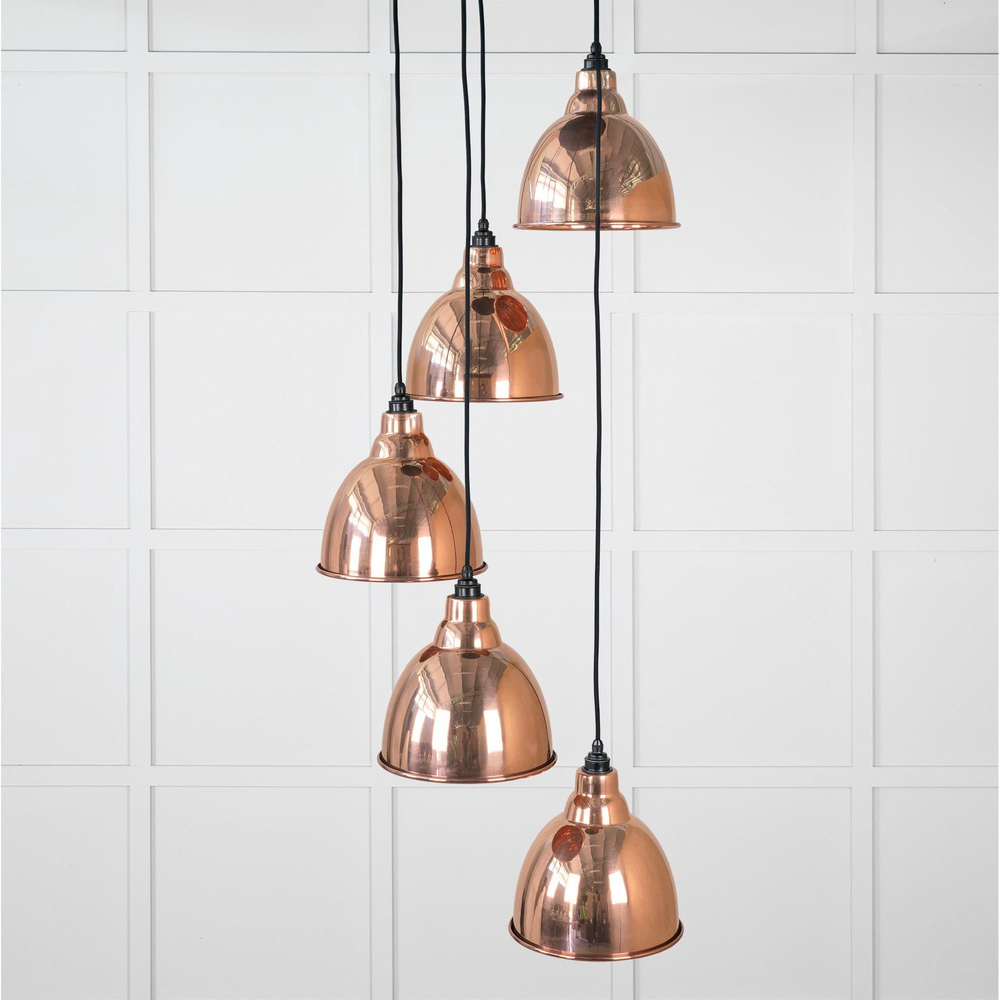 Smooth Copper Brindley Cluster Pendant | From The Anvil - Cluster Pendants - From The Anvil - Yester Home