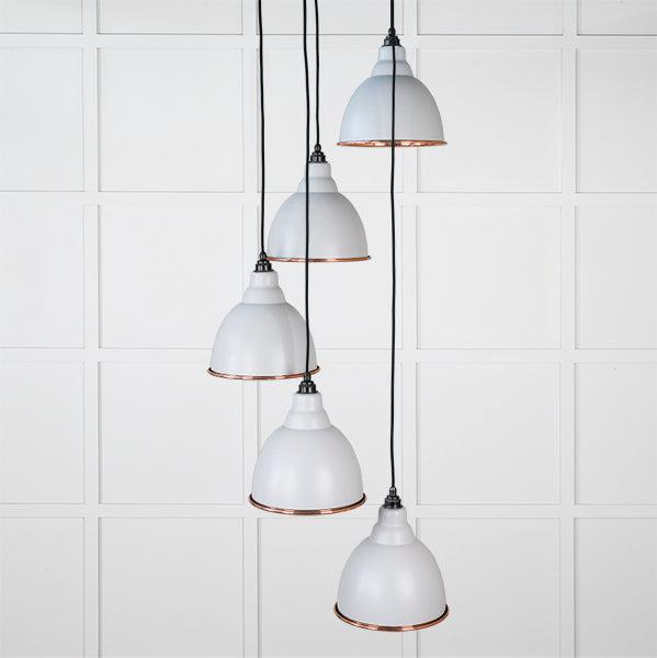 Smooth Copper Brindley Cluster Pendant in Birch | From The Anvil-Cluster Pendants-Yester Home