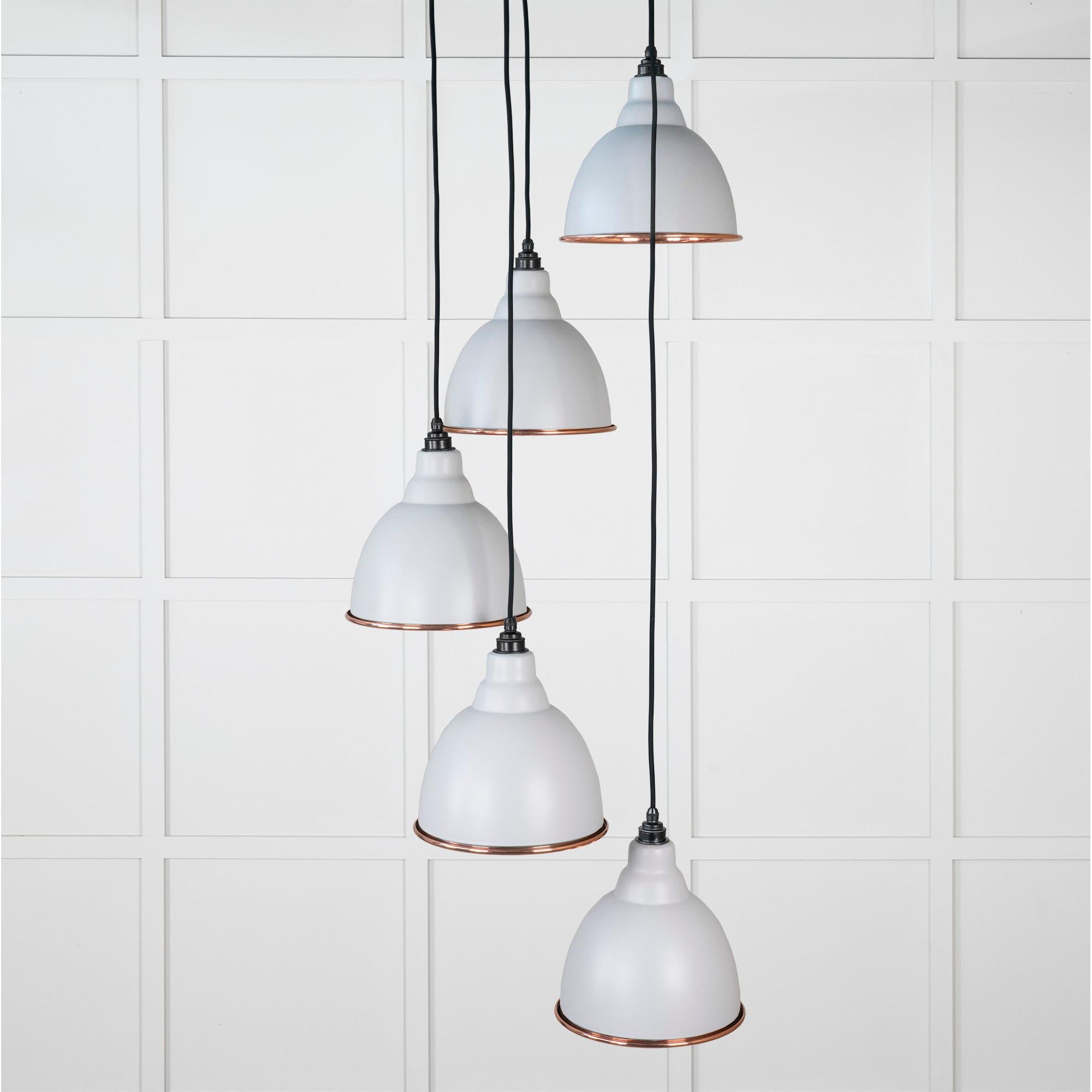 Smooth Copper Brindley Cluster Pendant in Birch | From The Anvil - Cluster Pendants - From The Anvil - Yester Home